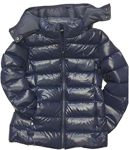 Polo Ralph Lauren Girls Quilted Down Filled Jacket Toddler Kids Size 3T Navy Blue #TOP24