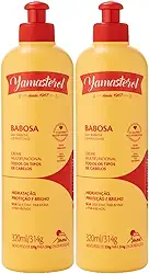 Kit 2 Creme Multifuncional Babosa Yamasterol Capilar Todos Tipos De Cabelo Hidratação Yama 320ml