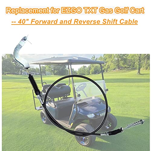 LDCRE 40" Forward and Reverse Shift Cable Replacement for EZGO TXT Gas Golf Cart 1991-2001 - 10L0L Golf Cart Shifter Cable 25691-G01 by LDCRE - Used condition - Image 2
