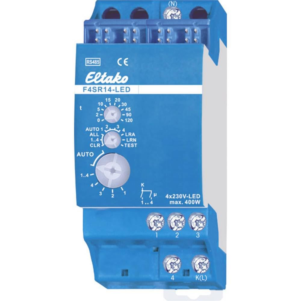 Eltako RS485-Bus-Aktor 4-Kanal-Stromstoß-Schaltrelais, 1 Stück, F4SR14-LEDFA250-GW