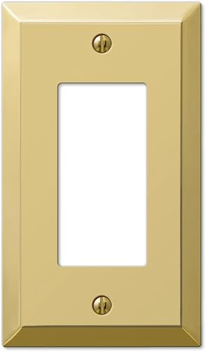 AMERELLE 163RBR Century - Placa de pared de acero en latón pulido (paquete de 2)