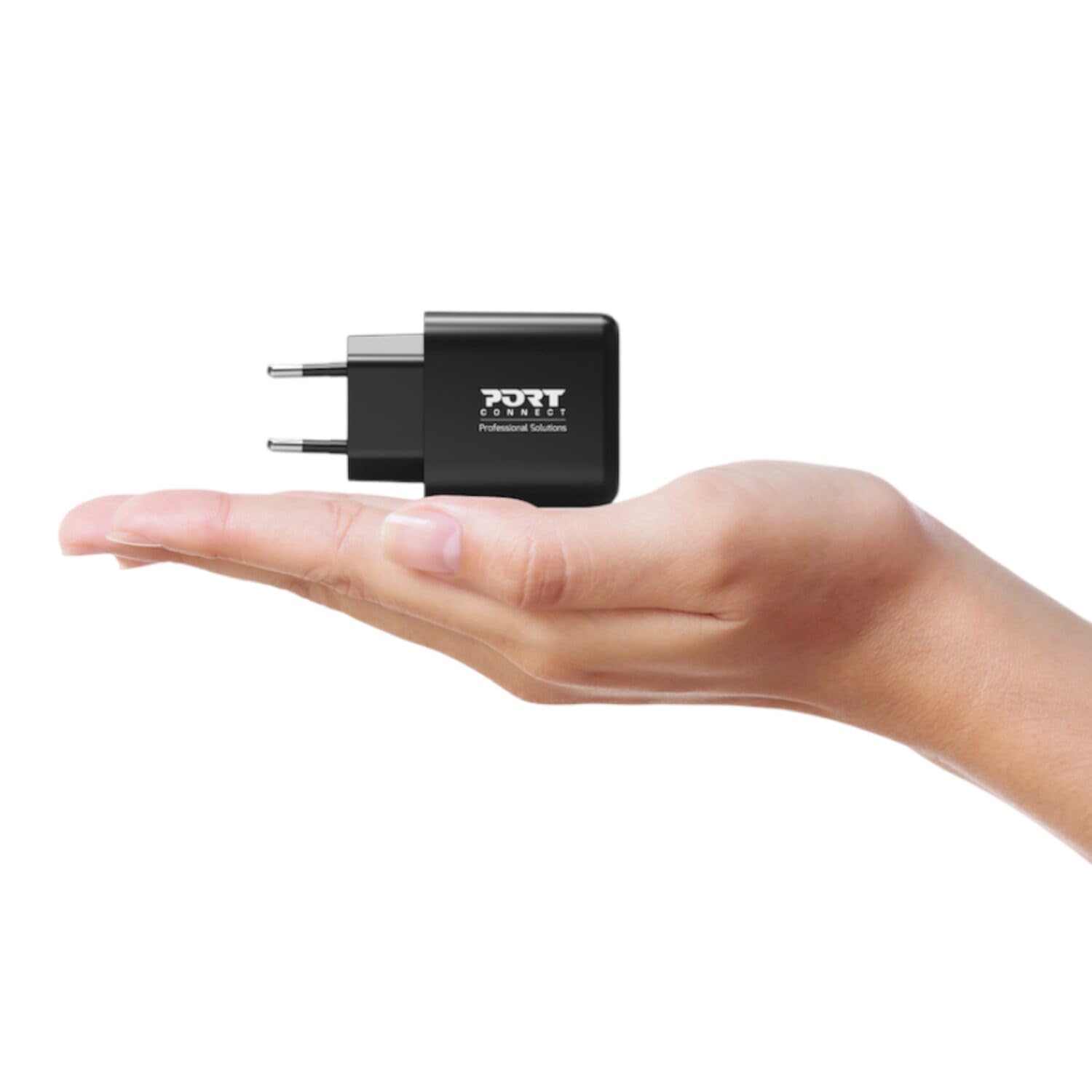 Caricabatterie Da Muro Gan UsB-C E UsB-A - Port Designs - 902104eu - 65 W - Nero