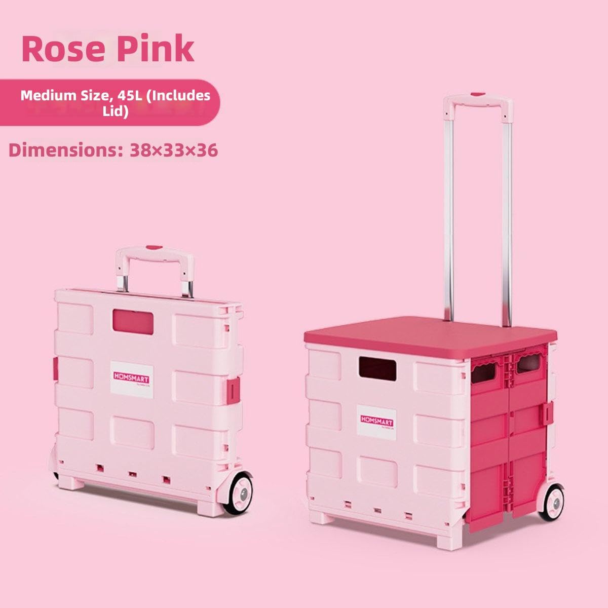 Carrello Pieghevole per Auto, Portatile e Resistente con Maniglia Regolabile, Grande capacità per Spesa, Utilizzo Domestico e Campeggio, Adatto a Tutti i Tipi di Veicoli