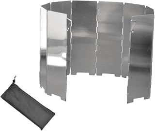 Toddmomy 10piezas Pantalla Plegable De Aluminio para Hornillo De Camping para Barbacoa Picnic y Camping