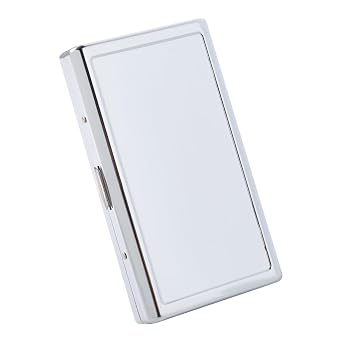 Goshentech metal Case, Silver plated metal,14 CapacitySilver,100mm King Size