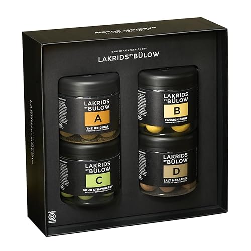 LAKRIDS BY BÜLOW - BLACK BOX - ABCD - Feinste Lakritze umhüllt von cremiger Schokolade