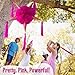 Pink Pinata (32 inch), Large Galentines Day Piñata with 25ft Rope - Valentines Pinata, Large Pinatas for Birthday Party, Mexican Piñata, Pink Birthday Decorations (TexMex Fun Stuff)