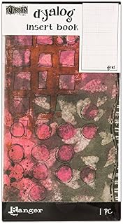 Ranger Dylusions Grid Insert Book, Paper, Multi-Colour, 21.1 x 11.5 x 0.6 cm