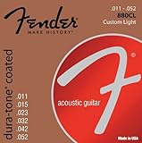 Fender 073-0880-003 Cuerdas de guitarra acústica Dura-Tone 880CL