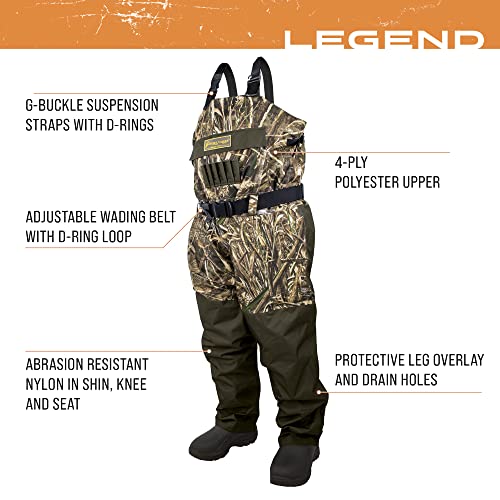 Image of FROGG TOGGS Men's Legend 2-N-1 Waterproof Wader for Hunting with zip in /out PrimaLoft liner
