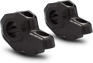 SW-Motech LEH.00.039.21000/B Lenkerverlegung Durchmesser Lenker, Höhe: 30mm, Verlegung: 21mm, Schwarz