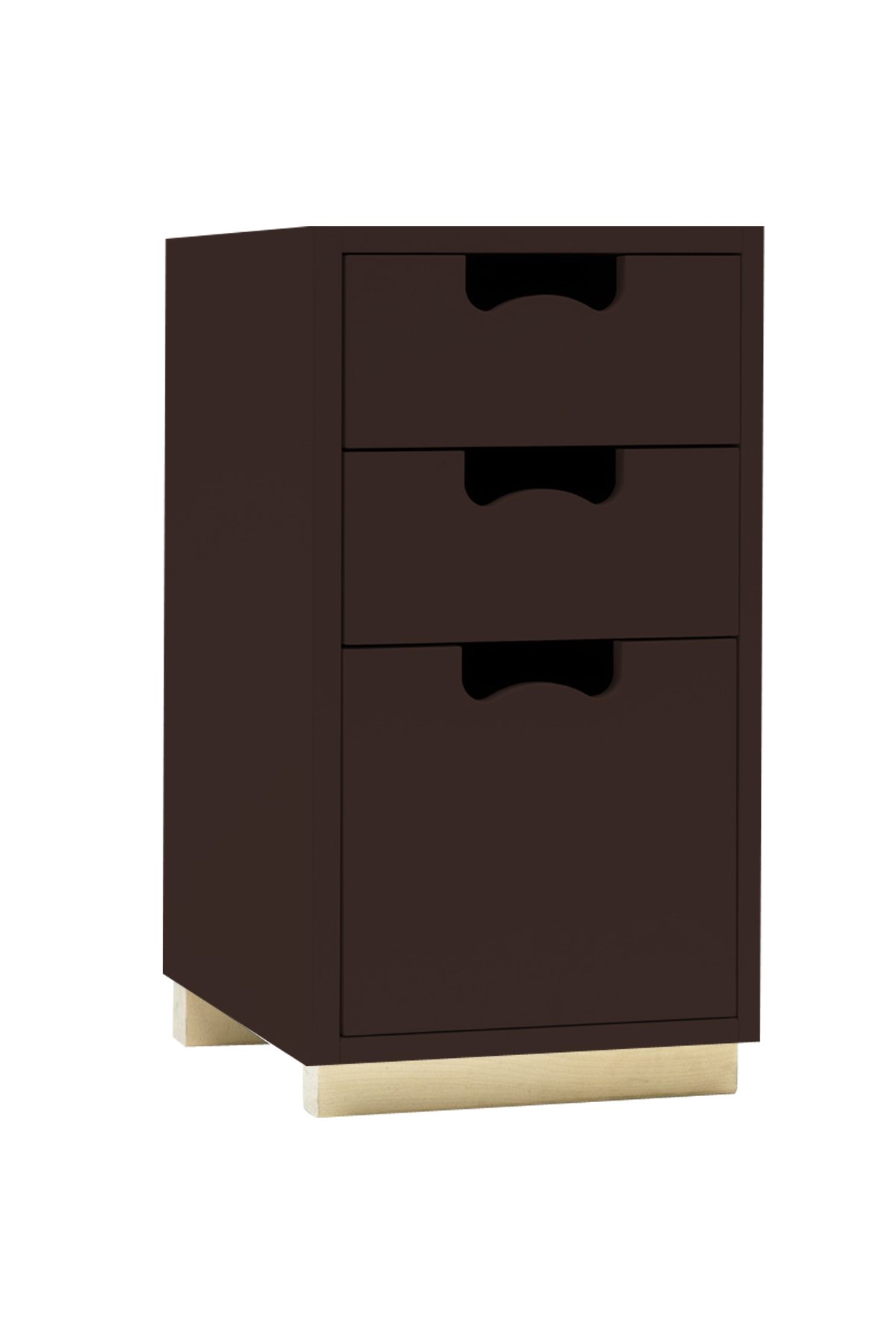 APRODZ Mango Wood Bow Chest of 3 Drawers StorageFor Living Room | Cocoa Brown Finish-image-19