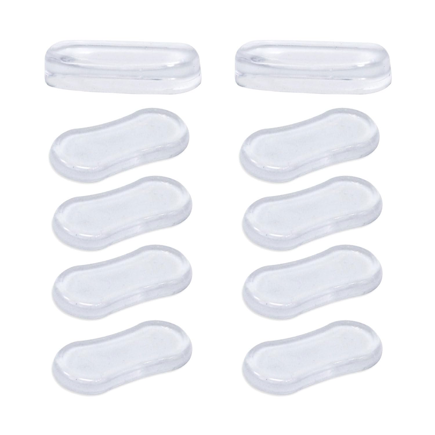 Set of 10 Rubber Cushion Pads for Toilet Seats – Strong-Adhesive Rubber Cushion Pads, Suitable for Toilet seat Covers and as Replacement Cushions for Toilet Seats,for Homes,Hospitals