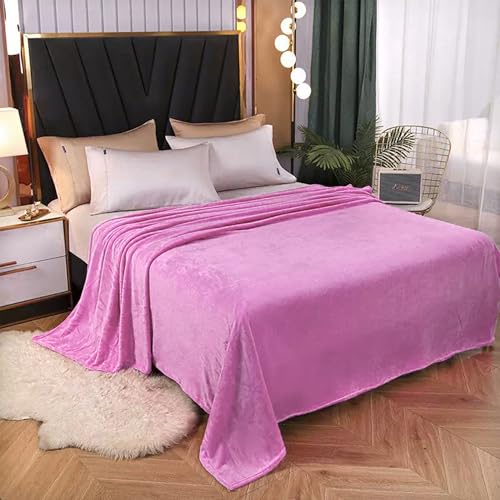 Couverture pour lits et canapés rose pour des soirées cocooning