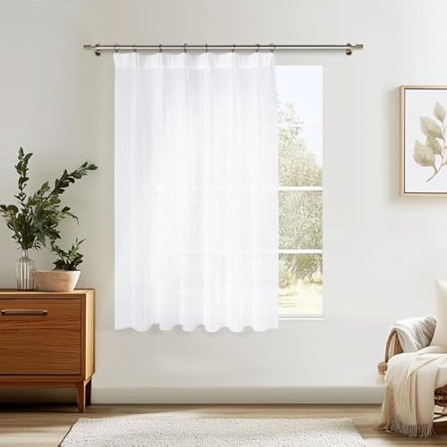 MRTREES Cortinas de Salon 200x150cm, Cortinas con Ganchos Salon translucidas Cortinas con Ganchos Salon, 1 Paneles, 3 Opciones de Montaje, Comedor, Baratas