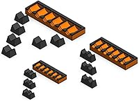 Vista 18 de MagAttach Organizadores de Extensión de Dados (1/2", Negro/Negro)