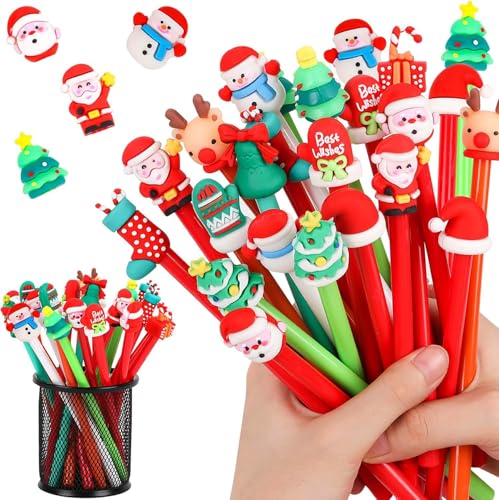 Bolígrafos FOIMAS Gel Negro Navideños x24