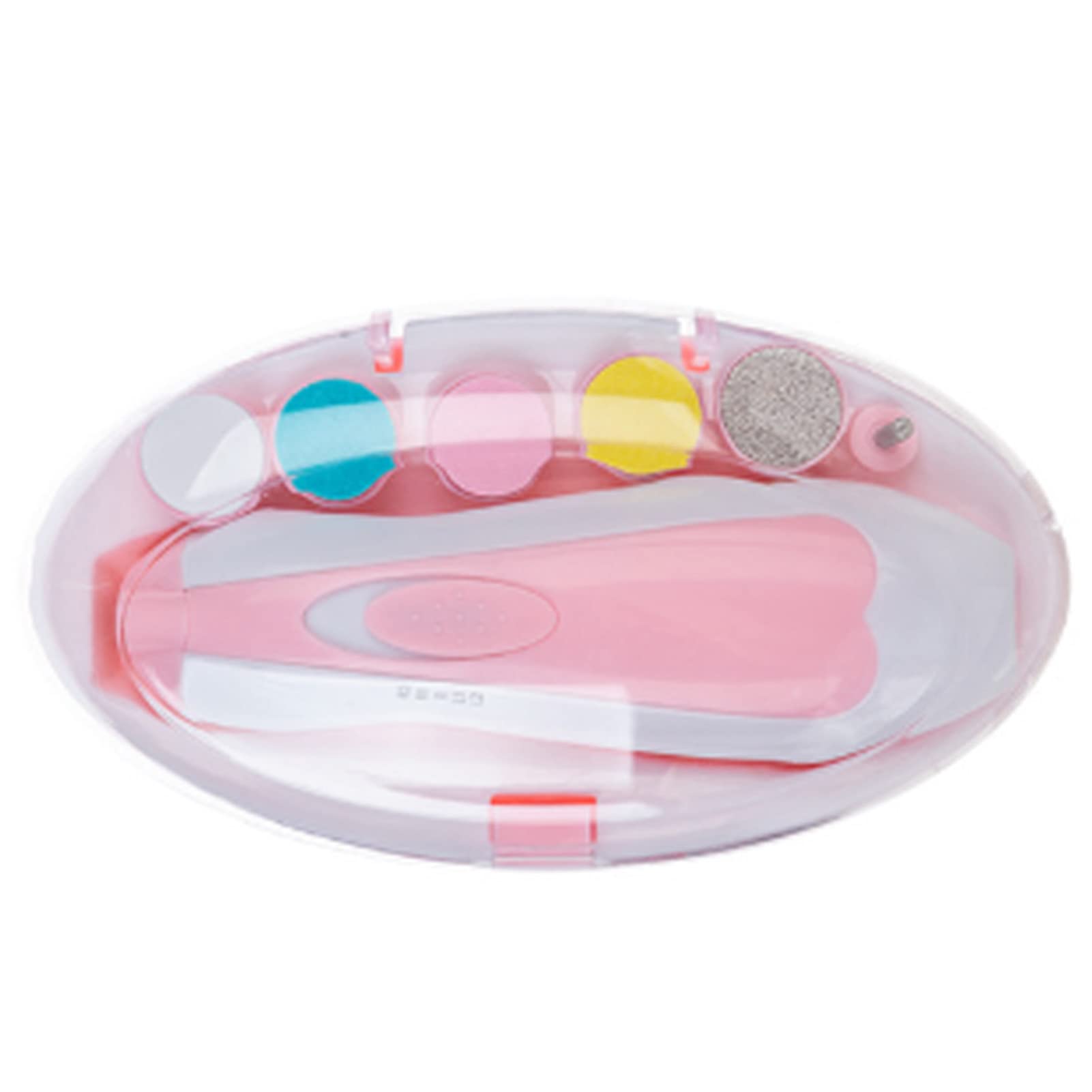 6 in 1 Electronic Baby Nail Clipper File Grinding Heads Nail Trimmer Set for Newborn Manicure ()