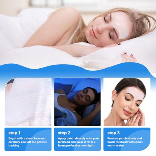 Okela Forehead Wrinkle Patches Overnight 20 pcs with Collagen Anti Wrinkles Beauty - image 9
