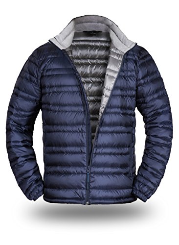 Cordillera Men's Lightweight Down Jacket (Light Grey, L) #TOP7