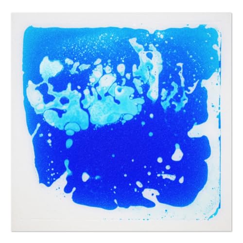 Art3d 1-Pack Fancy Floor Tile for Kids Room Liquid Encased Floor Tile, 11.8