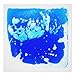 Art3d Fancy Floor Tile for Kids Room Liquid Encased Floor Tile, 12" X 12" Blue