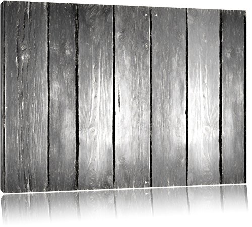 Pixxprint Bunte Zaunlatten, Größe: 100x70cm, Leinwandbild, fertig gespannt, Wandbild, Dekoration, Kunstdruck, kein Poster