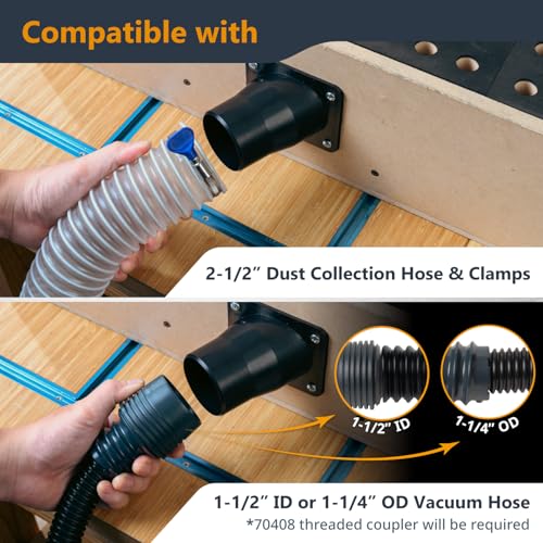 POWERTEC 70124-P2 Universal Dust Port, 2-1/2", 2 PK by POWERTEC - Image 2