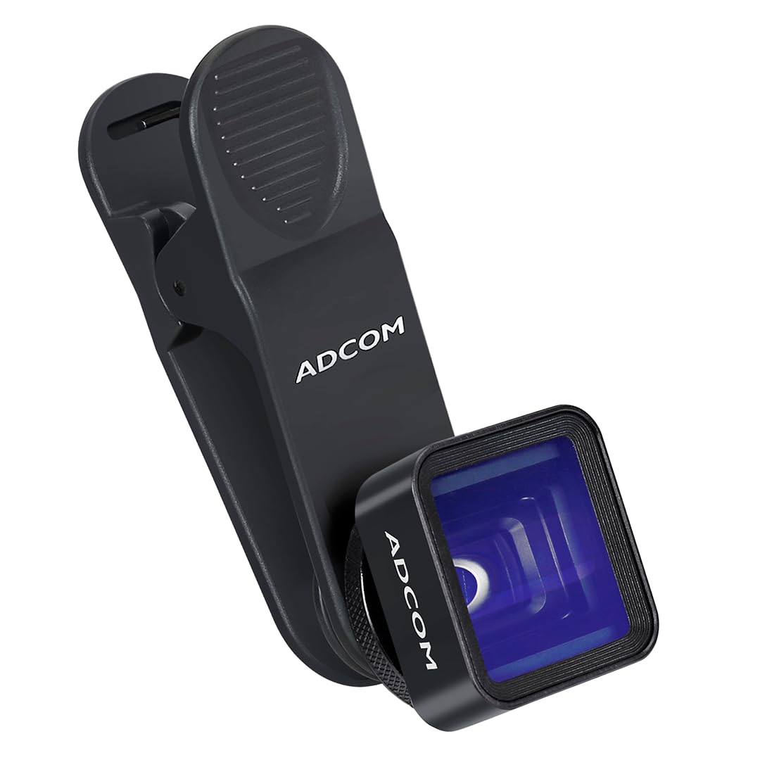 Adcom 1.33x Anamorphic Mobile Phone Camera Lens - Compatible with All iPhone & Android Smartphones (Black) (B08SMHC64D) Amazon Price History, Amazon Price Tracker
