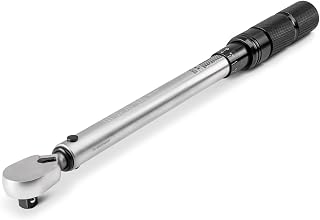 TEKTON 3/8 Inch Drive 90-Tooth Micrometer Torque Wrench 10-100 ft-lb Dual-Direction ±3% Accuracy TRQ51402