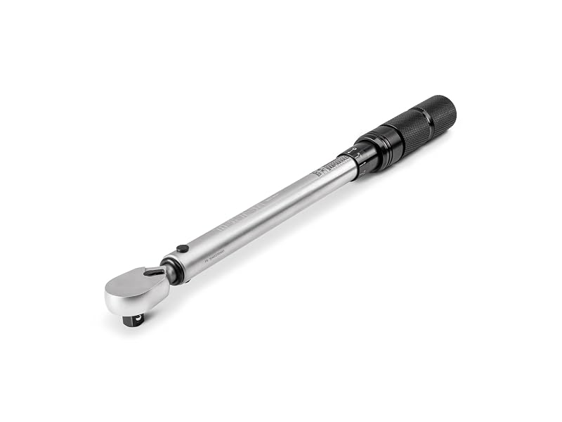 Chave de Torque Micrométrica TEKTON com Encaixe de 3/8 pol. (9,5 mm), Duplo Sentido, 13,6–135,6 N·m, TRQ51402