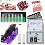 💅【Modernes Design】: Leicht zu halten und zu handhaben, es ist bequem mit dem ergonomischen Griff zu verwenden. Kann in zwei Richtungen drehen, Sie können die Drehrichtung und -geschwindigkeit für die linke oder rechte Hand wählen.