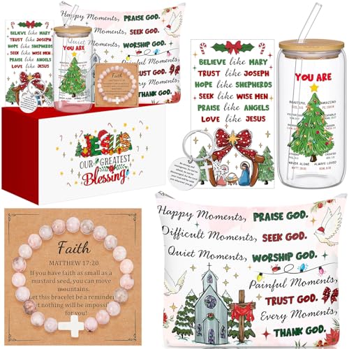 Weysat Christmas Christian Religious Gift Basket for Women Gift Box