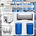 55gal 275gal Industrial Drum Heater Blanket, Adjustable Thermostat 0-120℃, Full Cover IBC Tote Heater for 1000L Barrels, Insulated Heating Solution, Efficient Tank Warmer