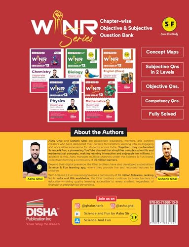 Image of WINR Series CBSE 2026-27 Class 12 Mathematics Chapter-wise Objective & Subjective Question Bank 2nd Edn | One-shot solution for 2027 Exam | NCERT, Exemplar, SQP, Competency & PYQs | Fully Solved