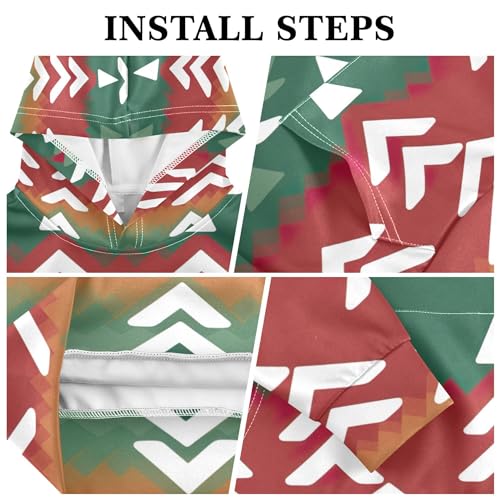 Kids Hoodies Sweaters Christmas Xmas Trees Hooded Sweatshirts with Big Pockets for Boys Girls B04003153