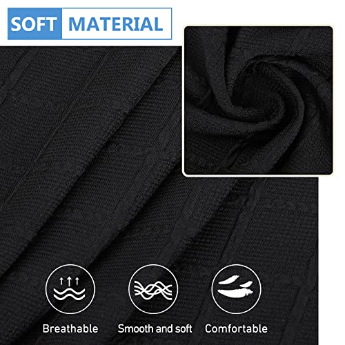 Hyha Couch Cushion Covers, Replacement Sofa/Chair Cushion Covers Stretch, Diamond Lattice, Thick Jacquard Fabric, Soft Sofa Seat Covers, Couch Cushion Covers For Sectional (3Pc, Black) #TOP1