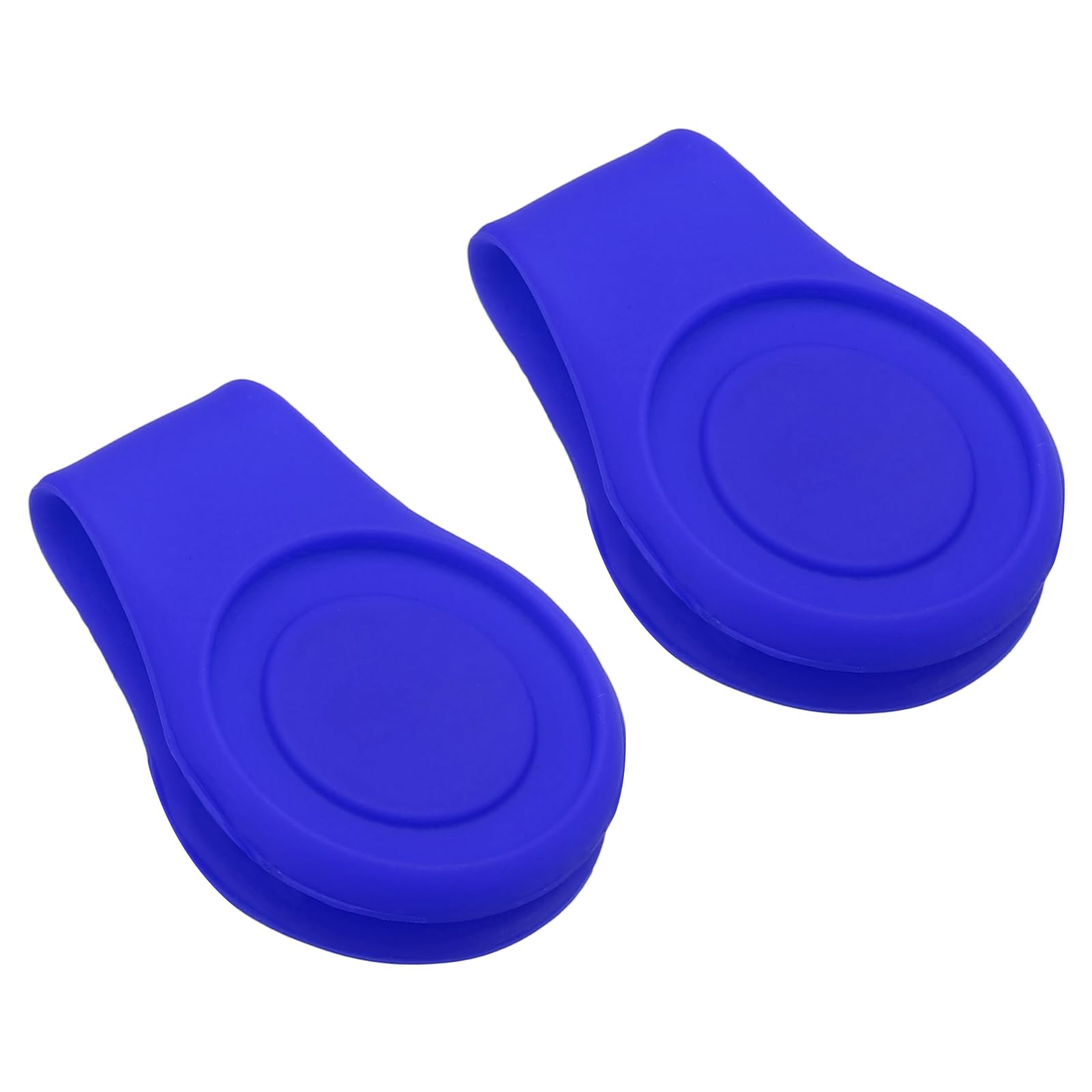 PATIKIL Golf Hat Clip, 2 Pack Silicone Cap Clamp with Magnetic Removable Ball Marker Holder Golf Accessories for (Women & Men), Dark Blue