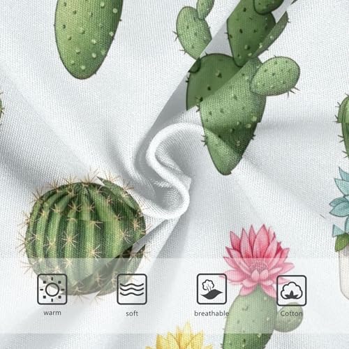 Toddler Underwear Floral 2t Cotton Panties for Girl Florals Underpants Briefs Cacti Succulents Colorful Flowers3