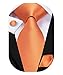 Hi-Tie Mens Orange Solid Woven Silk Tie Necktie Hanky Cufflinks set Wedding tie