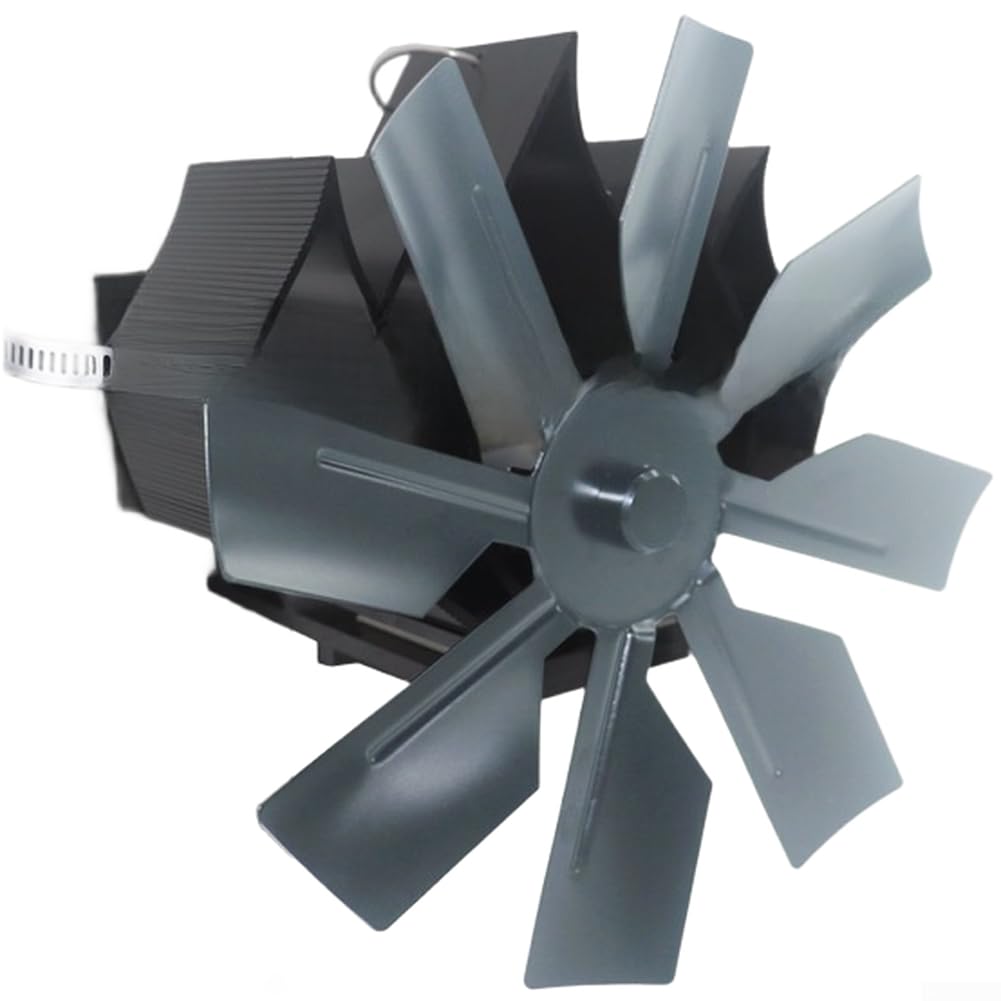 Ventola Stufa a Legna Alimentata dal per calore 135x135mm Silenziosa(Rose Red)