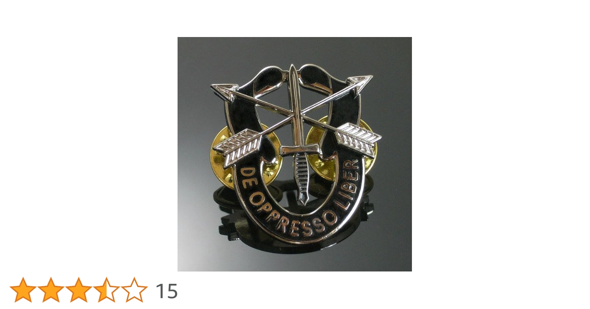 ★アメリカ軍＊ＳＦ/グリーンベレー＊ＤＩ/クレストバッジ/徽章（実物） ☆アメリカ軍＊SF/グリーンベレー＊DI/クレストバッジ/徽章