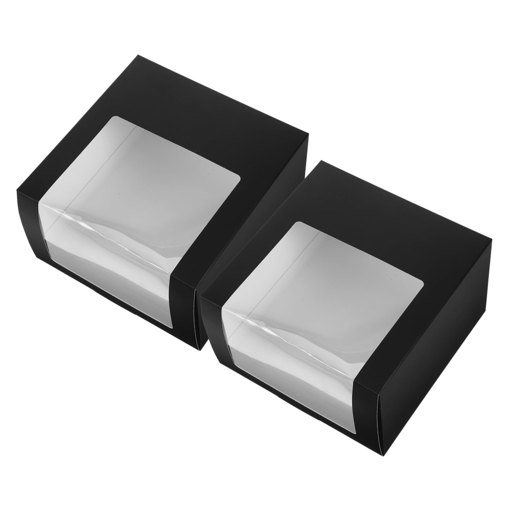 SOESFOUFU 2pcs Hat Holder Box Showcase Window Baseball Cap Storage Hat Organizer Paperboard Minimalist Design Easy to Carry