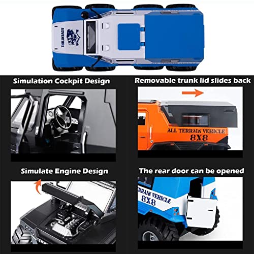 Image of 1:24 Russia Avtoros 8x8 ATV Armored Car Model Alloy Toy Car Boy Off-Road Toy car with Openable Doors & Light, Music Boys Gifts Toys for Kids【Colors as Per Stock