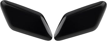 1 Pair Car Front Headlight Washer Covers 39863927 31214637 39863944 Compatible with Volvo C30 2010-2013