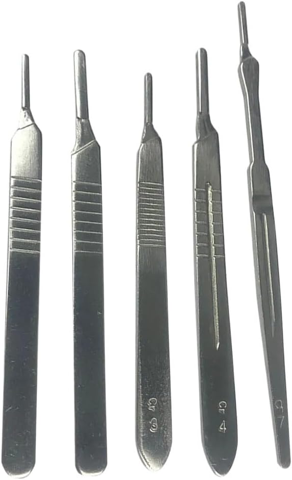 Dental Scalpel Handle Compatible For OKADENT 3# 4# 7# Stainless Steel Oral Surgery Knife Oral Implant Tools(7 Handle Thickening)