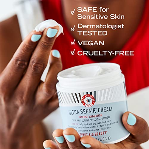 First Aid Beauty Ultra Repair Cream Intense Hydration Moisturizer For Face And Body – 6 Oz. #TOP4