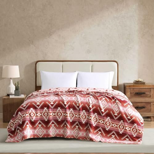 Couverture Wrangler réversible rose jéricho douce pour lit simple - 3