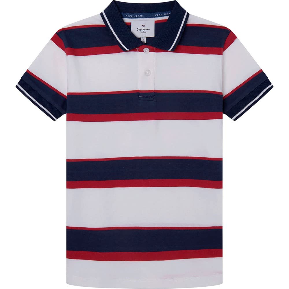 Pepe Jeans Polo de Rayas Oscar Manga Corta. (16A)