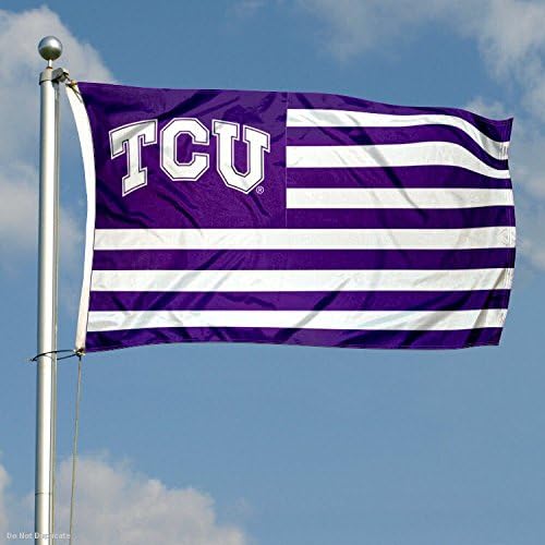Texas Christian Horned Frogs Stars and Stripes Nation Flag - Image 3